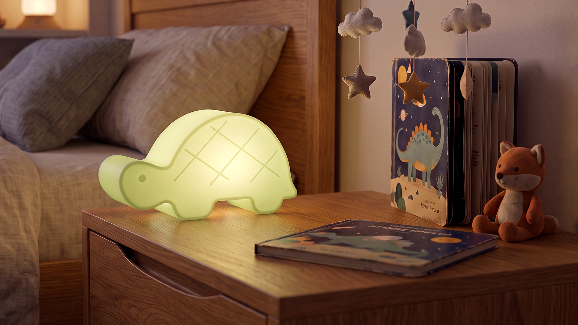 Kid's table lamp design by Llahona Design Studio